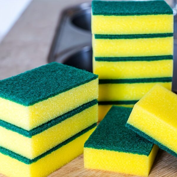 Double-Sided Absorbent Sponges | Magic Clean & Grease Cleaner