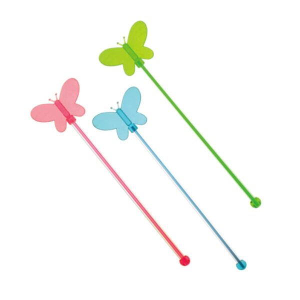Acrylic Butterfly Cocktail Stirring Sticks (60 pieces) - Image 2