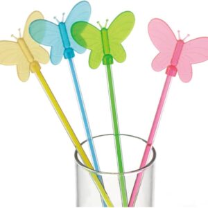 Acrylic Butterfly Cocktail Stirring Sticks (60 pieces)