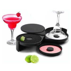 Plastic 3-Tier Margarita Salt Rimmer Foldable