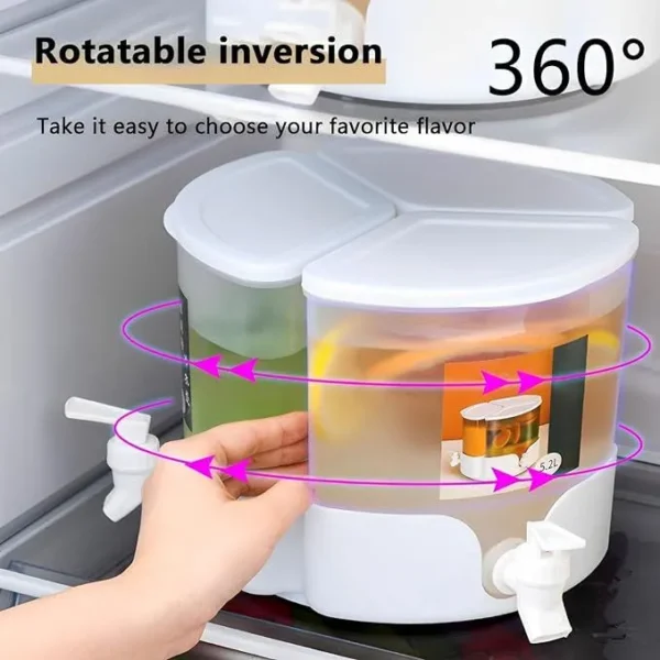 3 Grid Beverage Dispenser Rotatable