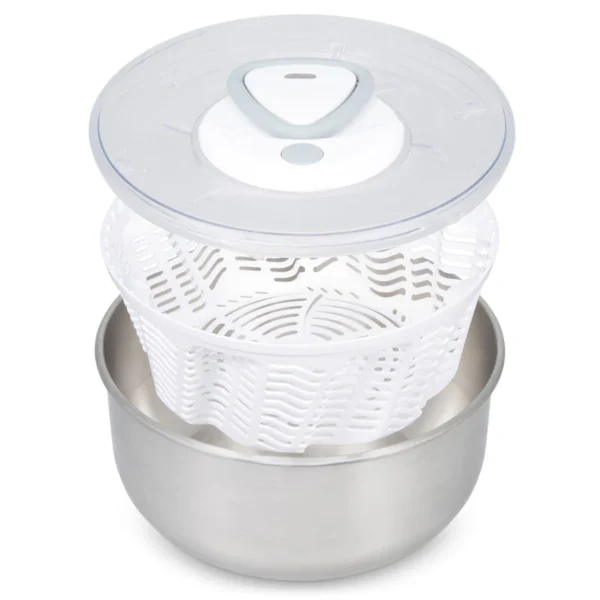 Stainless steel salad spinner Easy Spin 2. - Image 4